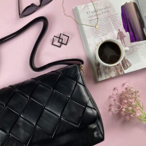 Bolsa Trançada Preta